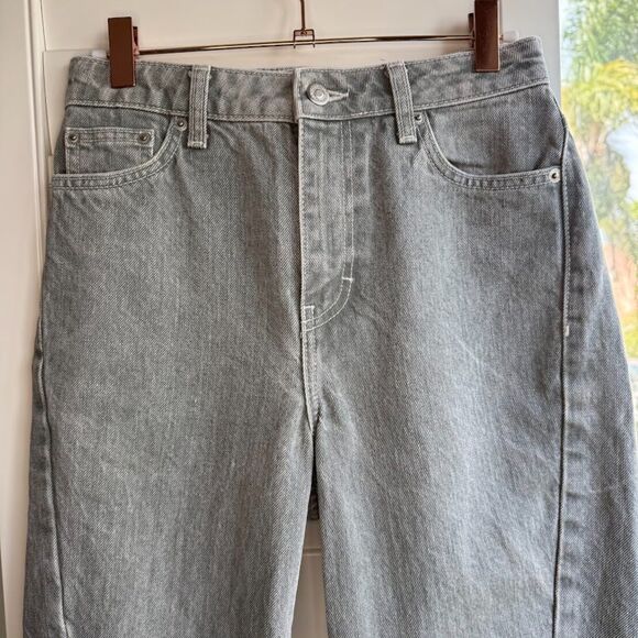TOPSHOP Idol Mom jeans with twisted seams in light grey size W26 L30 - Picture 2 of 9